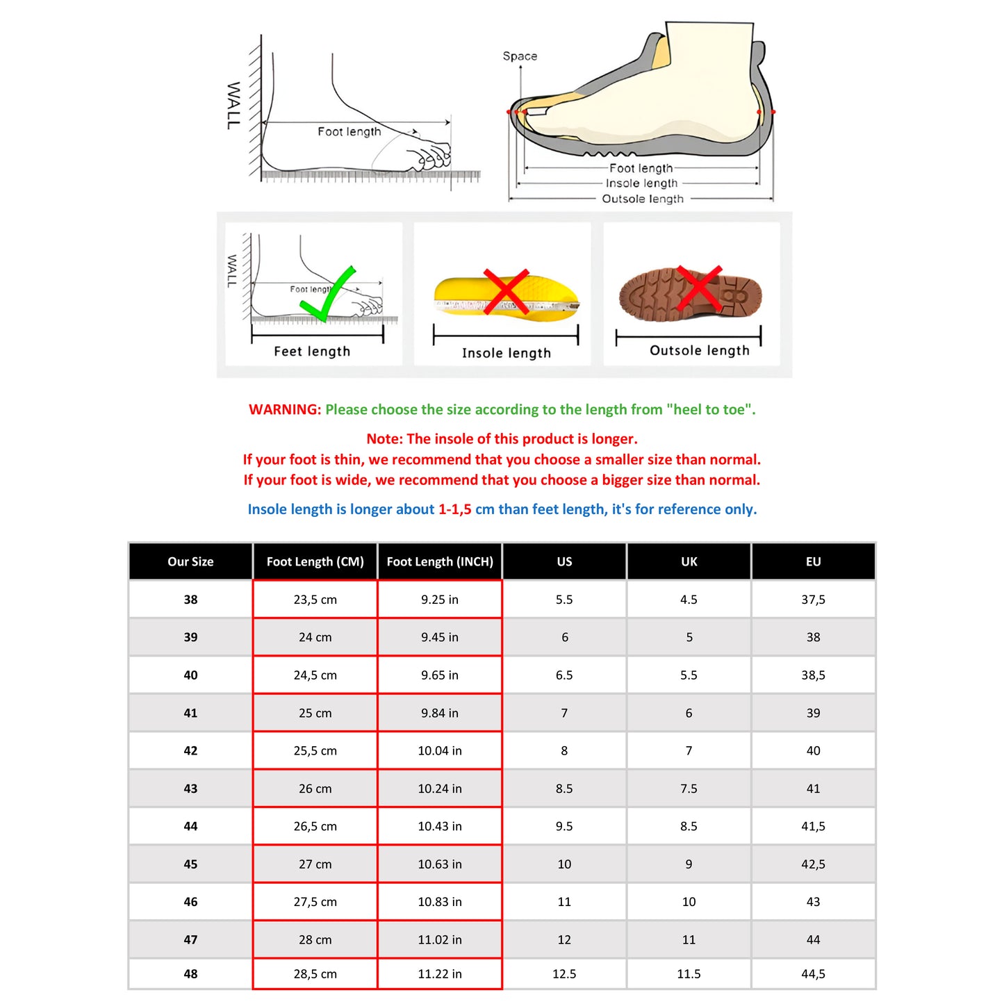 Chaussures décontractées pour hommes
