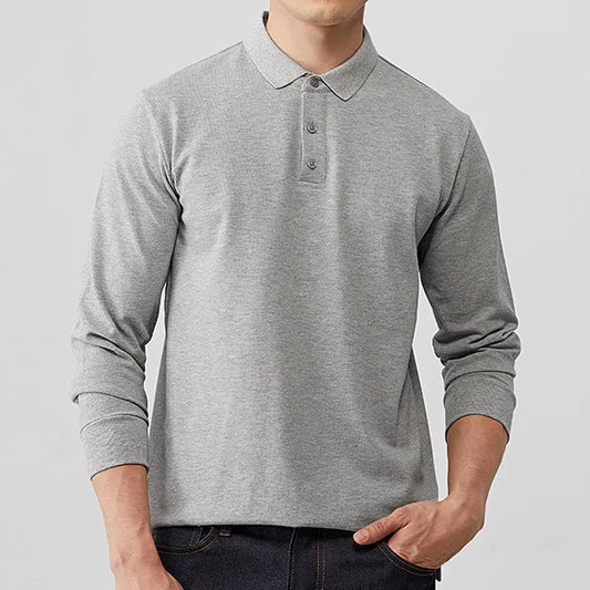 Herren-Polo-T-Shirt (langärmlig)