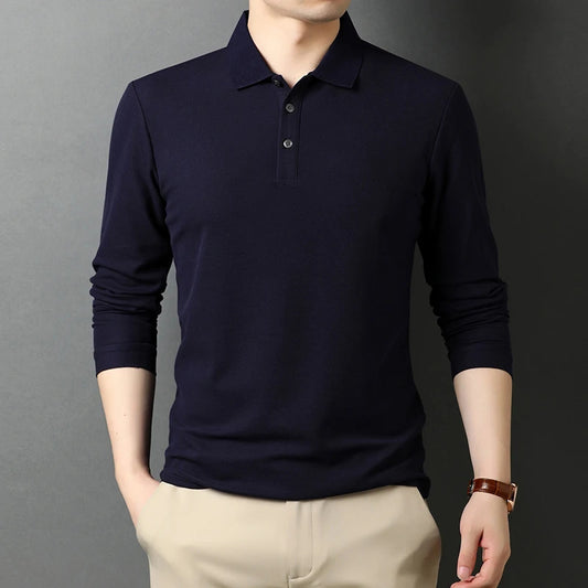 Herren-Polo-T-Shirt (langärmlig)