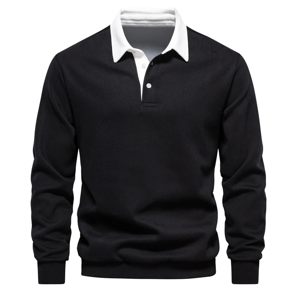 Men's Polo Neck Sweatshirt