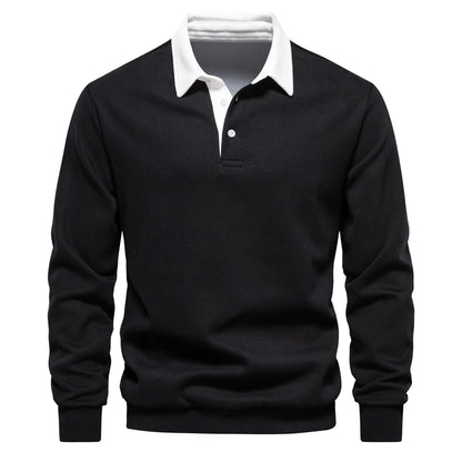 Men's Polo Neck Sweatshirt