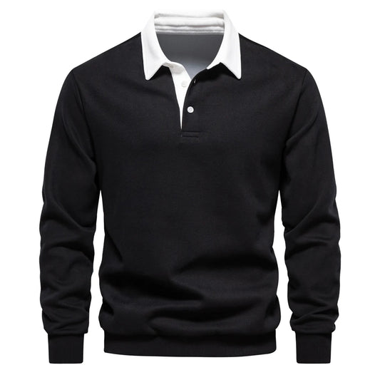 Men's Polo Neck Sweatshirt