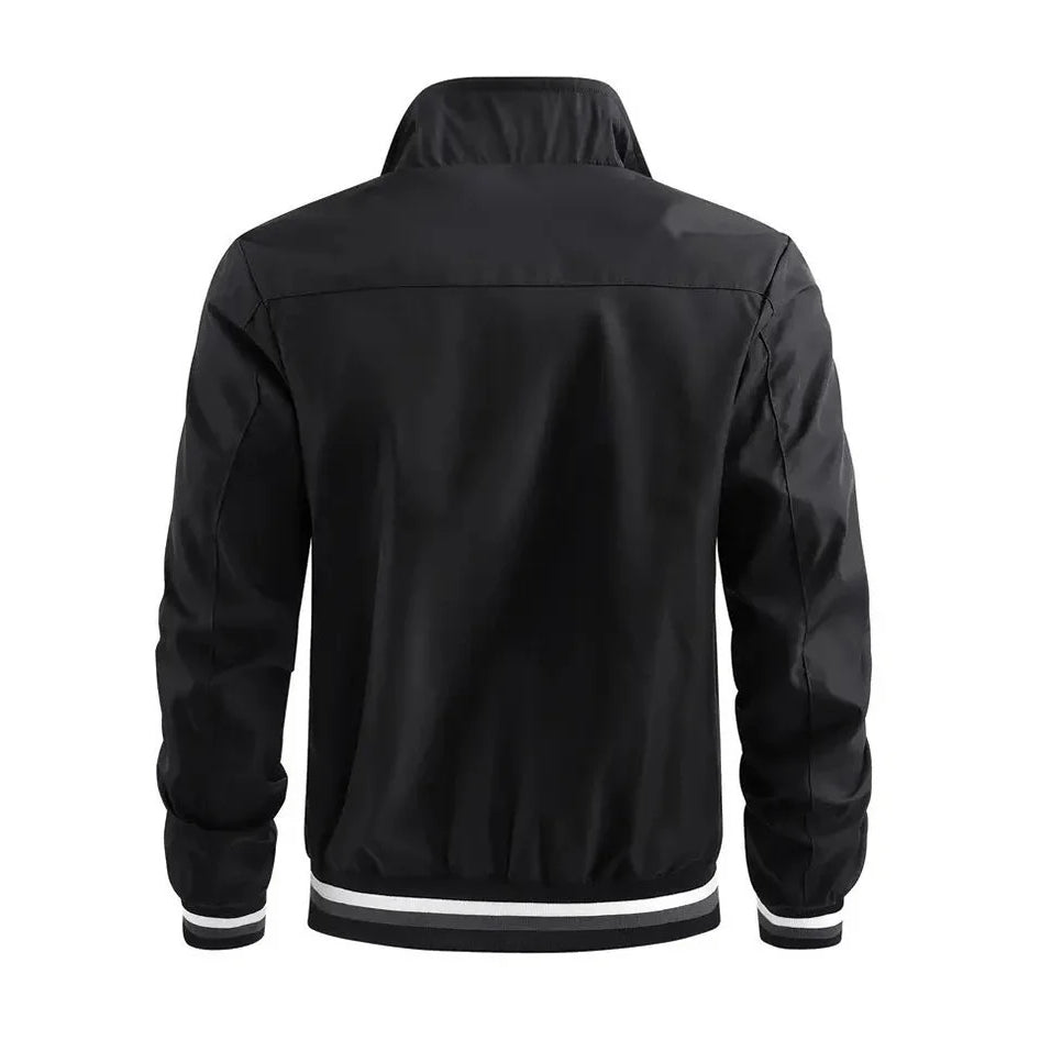 Chaqueta casual para hombre (con cremallera completa)