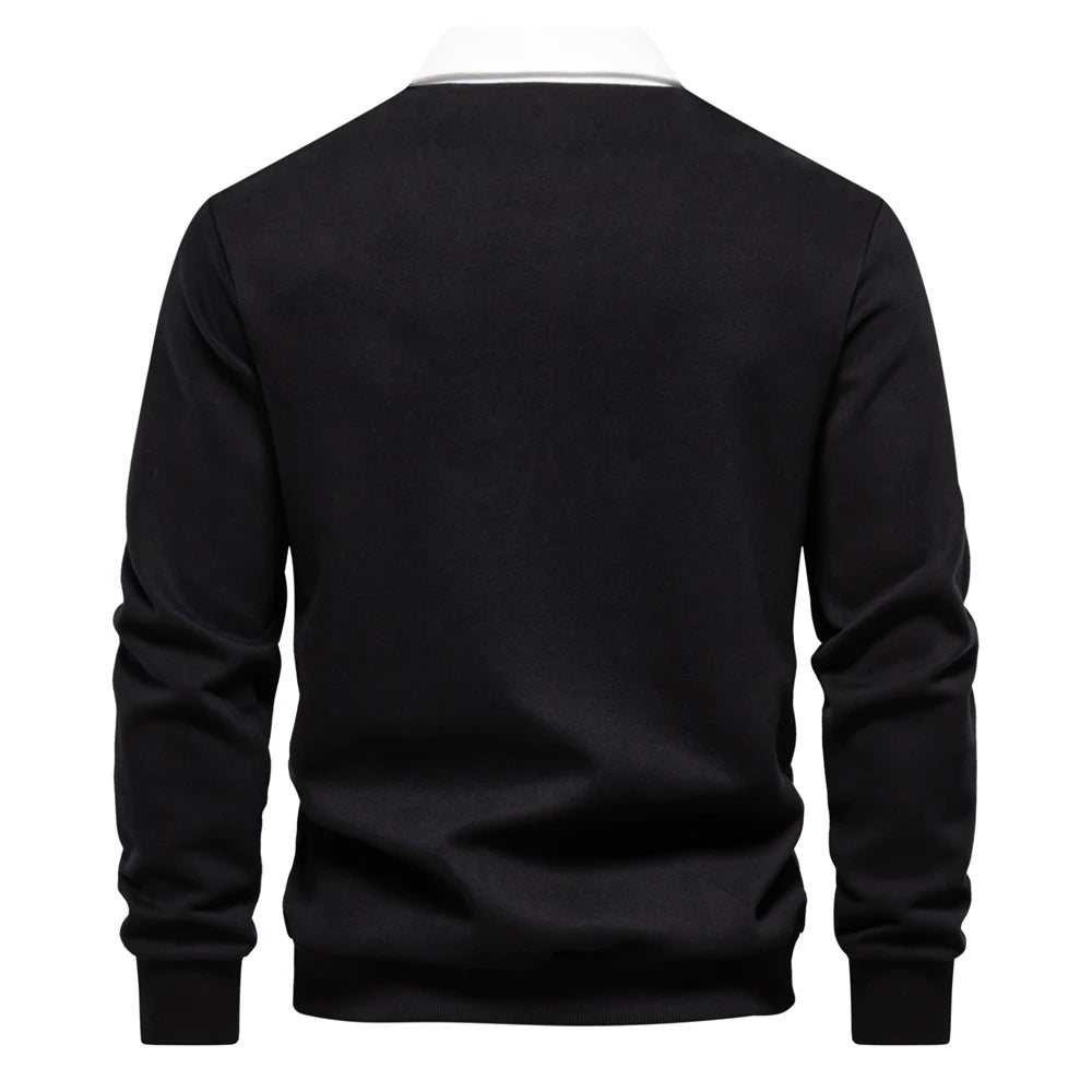 Men's Polo Neck Sweatshirt
