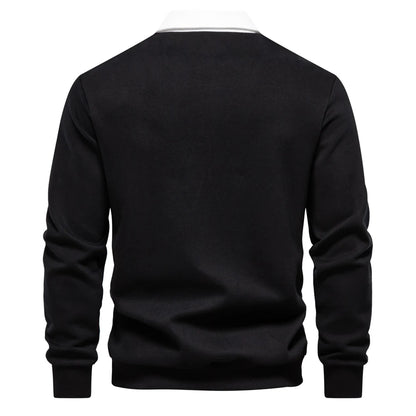 Men's Polo Neck Sweatshirt