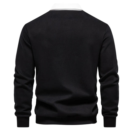 Men's Polo Neck Sweatshirt