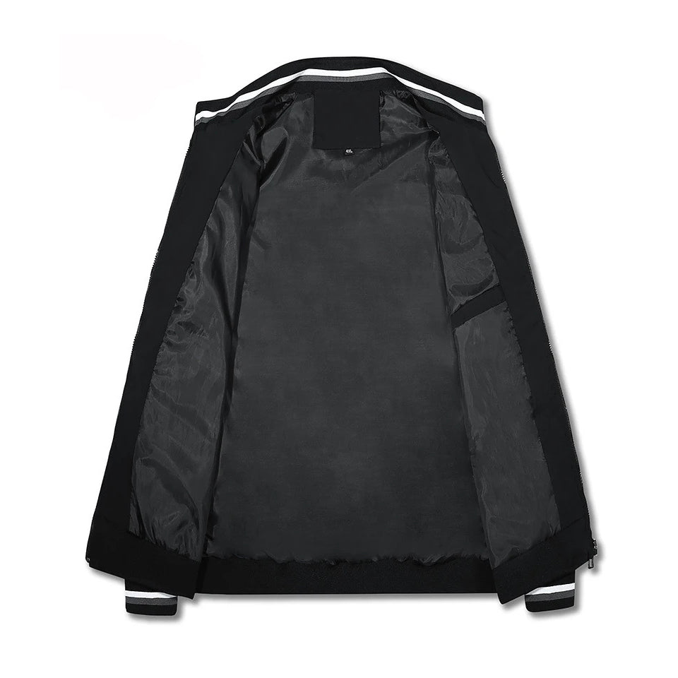Chaqueta casual para hombre (con cremallera completa)