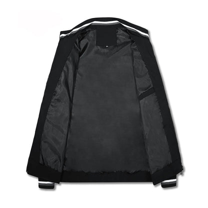 Chaqueta casual para hombre (con cremallera completa)