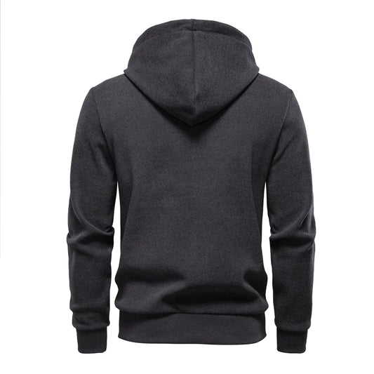 Sweat à capuche pour homme avec poches (fermeture éclair intégrale)