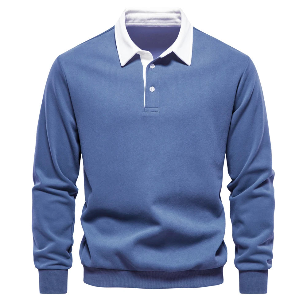 Men's Polo Neck Sweatshirt