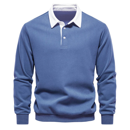 Men's Polo Neck Sweatshirt