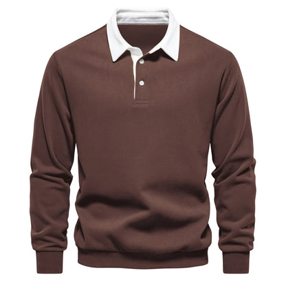 Men's Polo Neck Sweatshirt