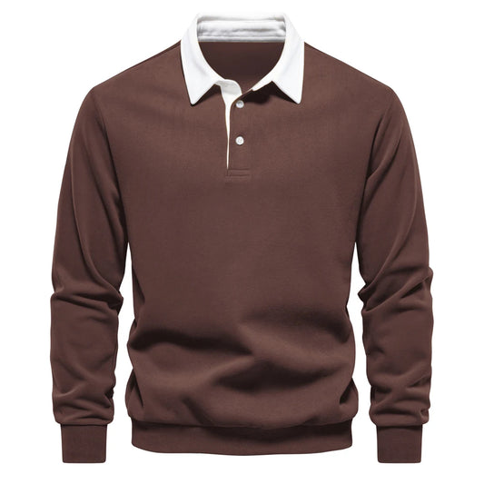 Men's Polo Neck Sweatshirt