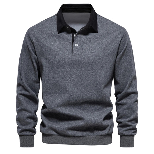 Men's Polo Neck Sweatshirt