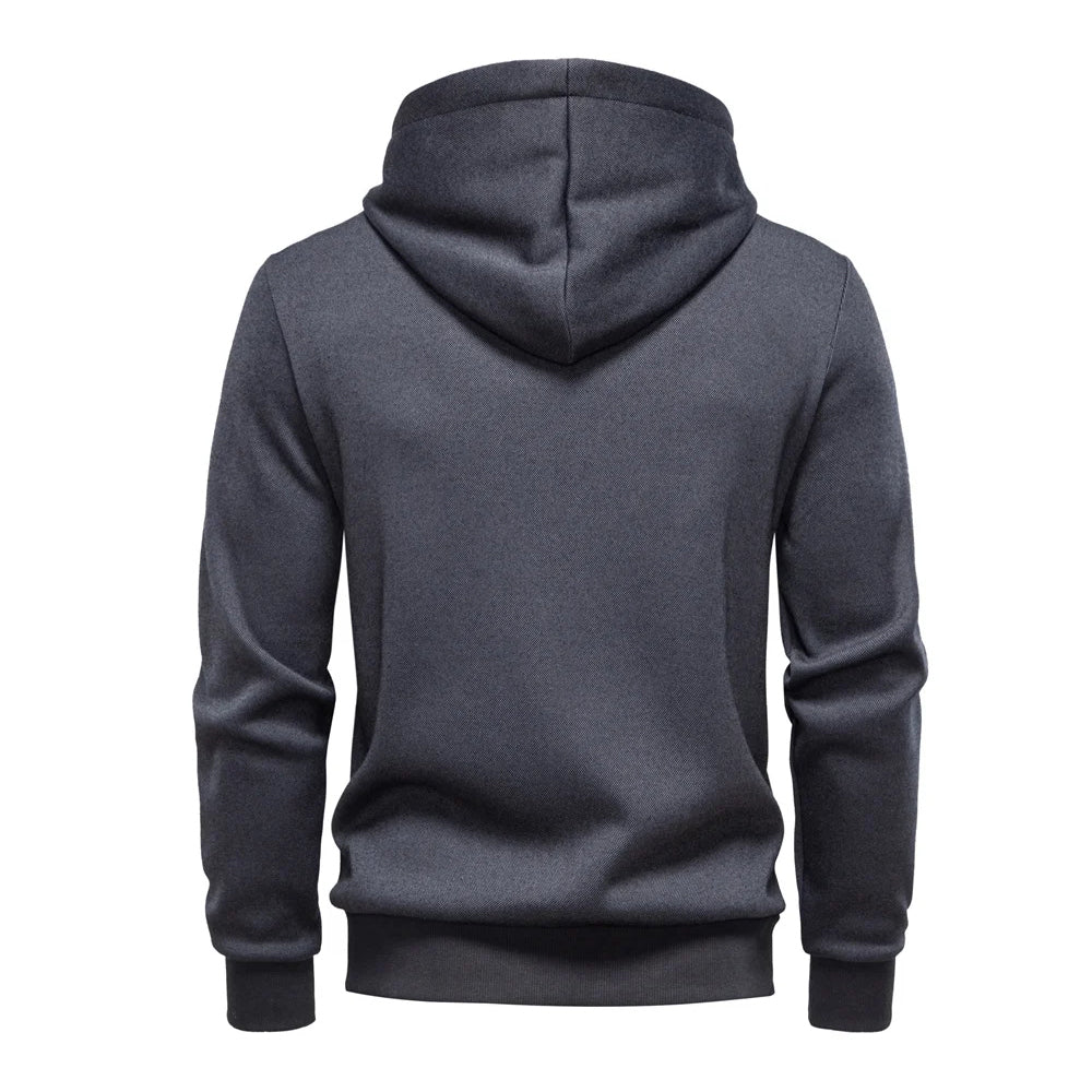 Sweat à capuche pour homme avec poches (fermeture éclair intégrale)