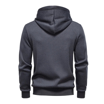Sweat à capuche pour homme avec poches (fermeture éclair intégrale)