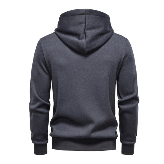 Sweat à capuche pour homme avec poches (fermeture éclair intégrale)