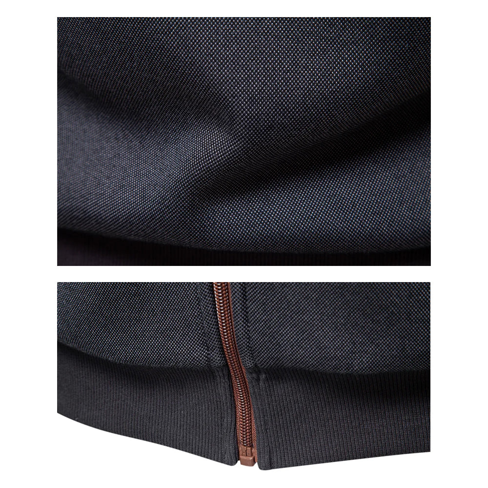 Sweat à capuche pour homme avec poches (fermeture éclair intégrale)