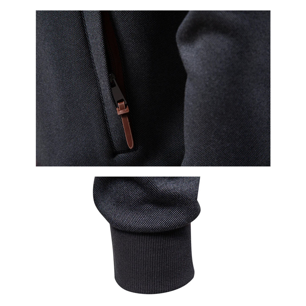 Sweat à capuche pour homme avec poches (fermeture éclair intégrale)