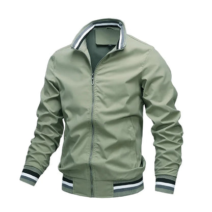 Chaqueta casual para hombre (con cremallera completa)