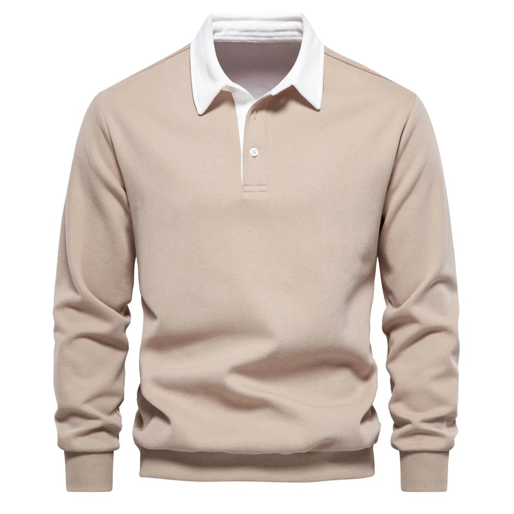 Men's Polo Neck Sweatshirt