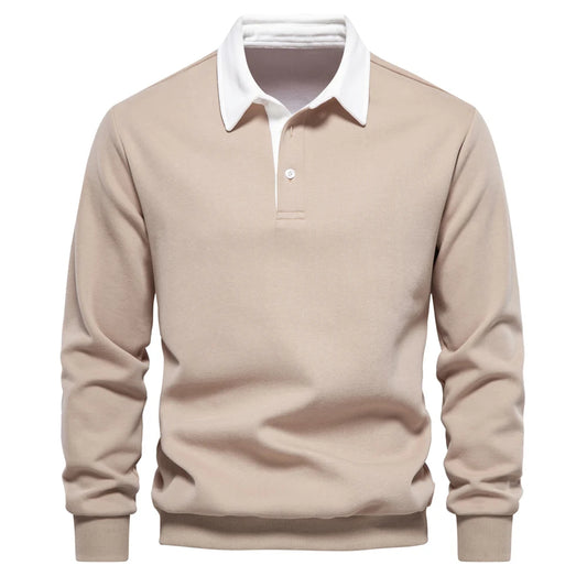 Men's Polo Neck Sweatshirt