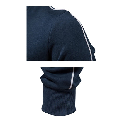 Pull pour homme, sweat-shirt avec poches (fermeture éclair intégrale)