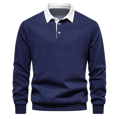 Men's Polo Neck Sweatshirt