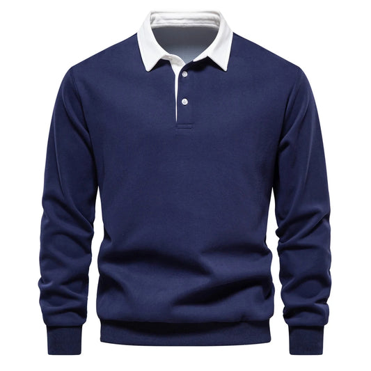 Men's Polo Neck Sweatshirt