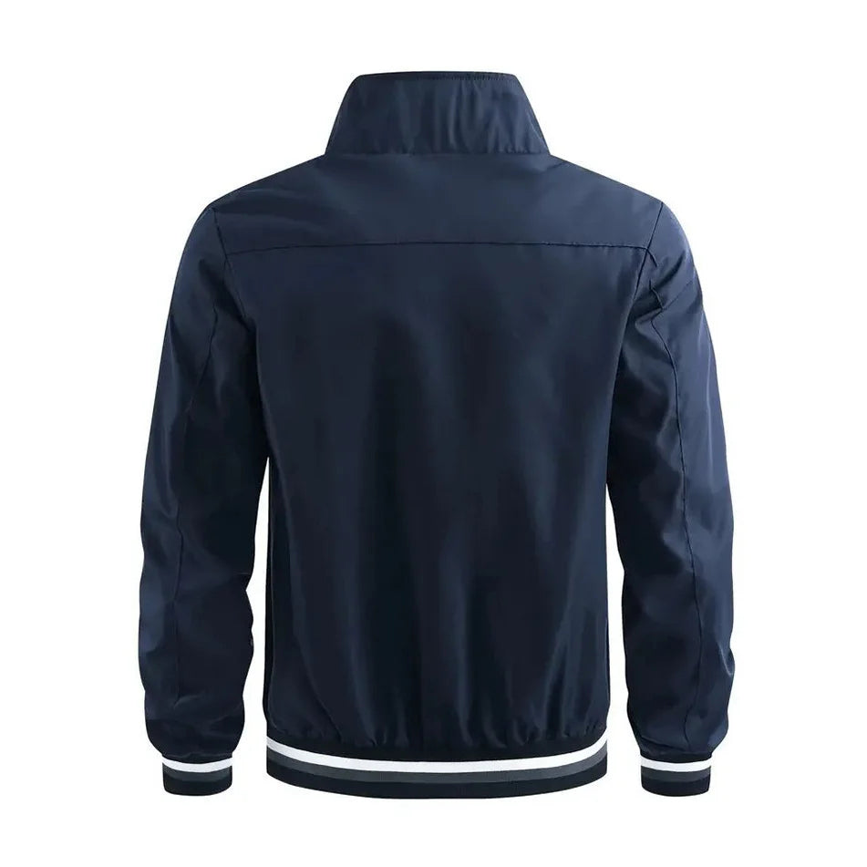 Chaqueta casual para hombre (con cremallera completa)