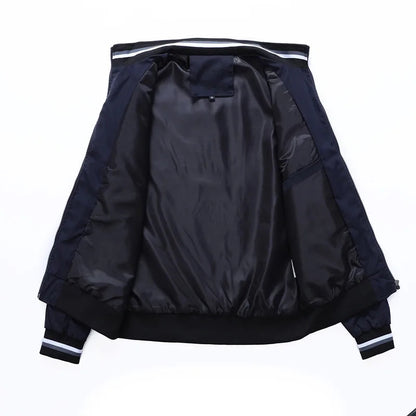 Chaqueta casual para hombre (con cremallera completa)