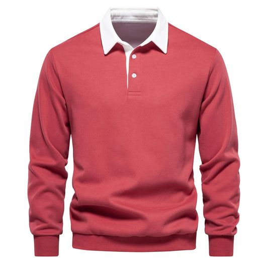 Men's Polo Neck Sweatshirt