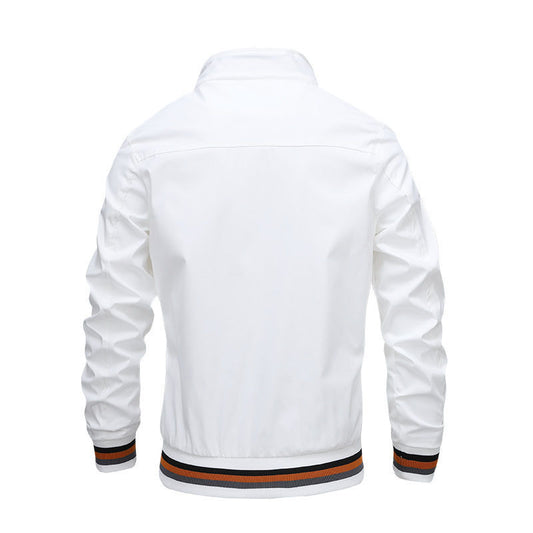 Chaqueta casual para hombre (con cremallera completa)