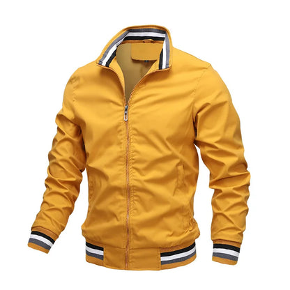 Chaqueta casual para hombre (con cremallera completa)