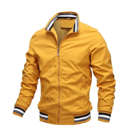 Chaqueta casual para hombre (con cremallera completa)