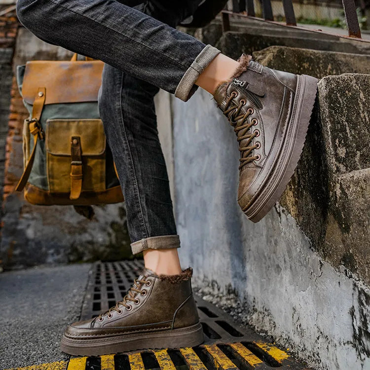 Bottes décontractées pour hommes (hiver)